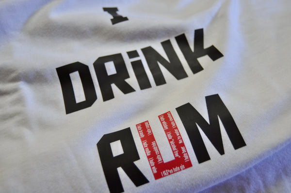 Whistler South African Style Rum with I drink rum slogan